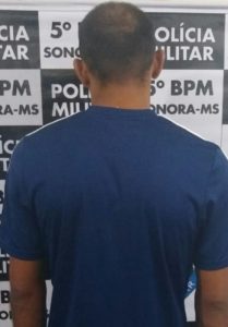 Polícia Militar prende homem com mandado de prisão em aberto em Sonora