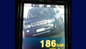 PRF flagra condutor a 186 Km/h na BR-163